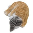 thumbnail image 4 of Garden Decor Animal Statue Orange & Grey Tabby Cats Sleeping, 4 of 5