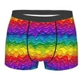 thumbnail image 5 of Uemuo Bright Rainbow Pattern Men's Boxer Briefs,Trunk Anti-Chafing,Comfortable, Durable, and Stylish Underwear-Medium, 5 of 9