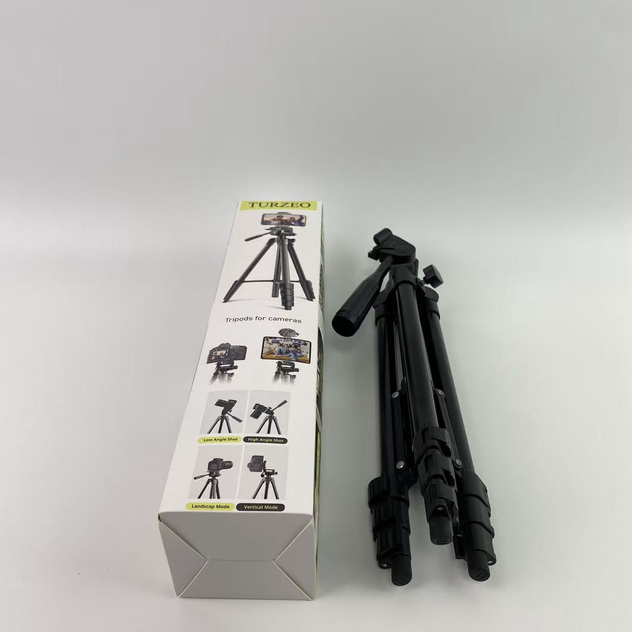 TURZEO Tripods for cameras,60" Camera Tripod,Cell Phone Tripod,Professional Aluminum Portable Tripod Stand with Phone Tripod Mount&1/4”Screw