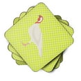 thumbnail image 2 of Carolines Treasures BB7815FC Beltsville Small White Turkey Hen Green Foam Coaster, Set of 4, 2 of 3