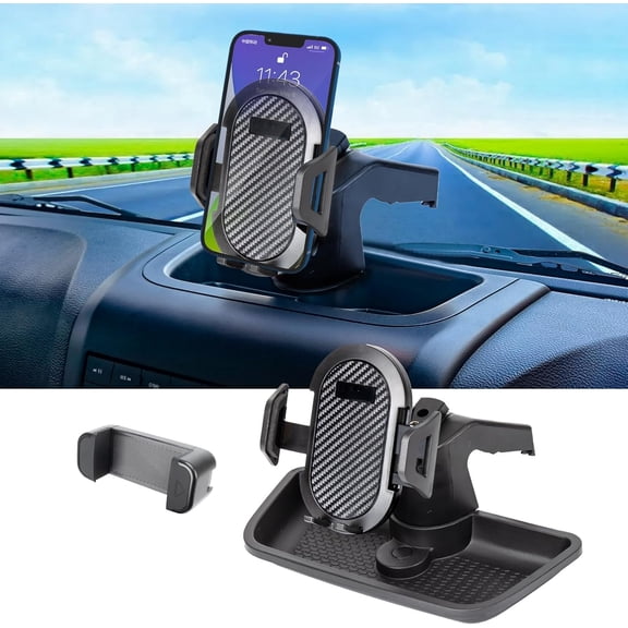 Phone Holder Mount Compatible with 2011-2018 Jeep Wrangler JK JKU Dash Multi-Mount Phone Kit with Storage Box Interior Accessories