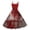 Deep Red, variant on Women's Halloween Print Off Shoulder Sleeveless Vintage Punk A Line Midi Dress with Spaghetti Strap Gothic Party Dress Gray S