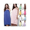 thumbnail image 3 of Women's Bath Bowknot Towel Microfiber Spa Beach Bath Shower Wrap Robe Dress, 3 of 4