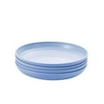 thumbnail image 1 of Greeniant Paquete de 4 platos de plástico para comida, para cena, Bar de Hotel, vajilla de cocina, vajilla para interiores y Kits de desorden para acampar Azul, 1 of 6