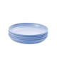 thumbnail image 1 of Greeniant Paquete de 4 platos de plástico para comida, para cena, Bar de Hotel, vajilla de cocina, vajilla para interiores y exteriores, Kits de desorden para acampar Azul Greeniant OD027972-02, 1 of 6