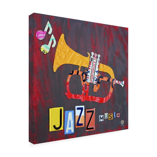 Trademark Fine Art 'Jazz Series Trumpet' Canvas Art by Design