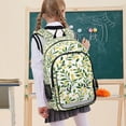 thumbnail image 7 of FORMRS Unisex School Backpack 17" Student Travel Bag with Laptop Compartment, Olive Leaf, 7 of 7