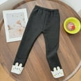 thumbnail image 2 of Girls Winter Warm Cotton Fleece Lined Leggings Toddler Kids Winter Skinny Pants, 2 of 5