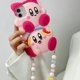 thumbnail image 1 of Funda de teléfono con cordón para iPhone, cubierta de gel de sílice, 3D, tridimensional, Kirbies, iPhone 14, 13, 12, 11 Pro Max, Mini, X, XR, XS MAX, 7, 8Plus Fivean unisex, 1 of 2