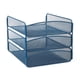 thumbnail image 4 of Organizador de escritorio Safco Onyx Mesh, 3 bandejas, acero azul, 4 of 9