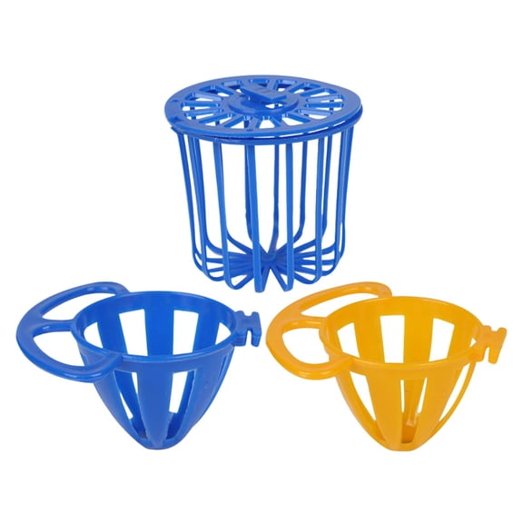 Serenable 3 Pieces Bird Cage Food Holder Bird Cage Mounted Easy to Install Sturdy Detachable Parrot Feeder Egg Holder Storage Container