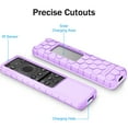 thumbnail image 4 of Fintie Case for Samsung Smart Solar Cell Remote 2024 2023 TM2360F / TM2361F / TM2360E / TM2361E BN59-01436A BN59-01432A BN59-01432J, Light Weight Anti Slip Shockproof Silicone Cover, Purple Glow, 4 of 9