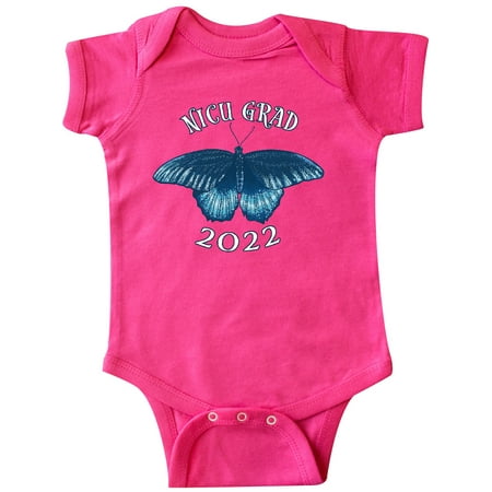 

Inktastic NICU Grad 2022 with Blue Butterfly Gift Baby Boy or Baby Girl Bodysuit