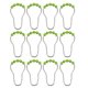 thumbnail image 5 of Ganchos de anillo para cortinas Uxcell, para varillas de cortinas y forros bola verde 12 piezas, 5 of 5