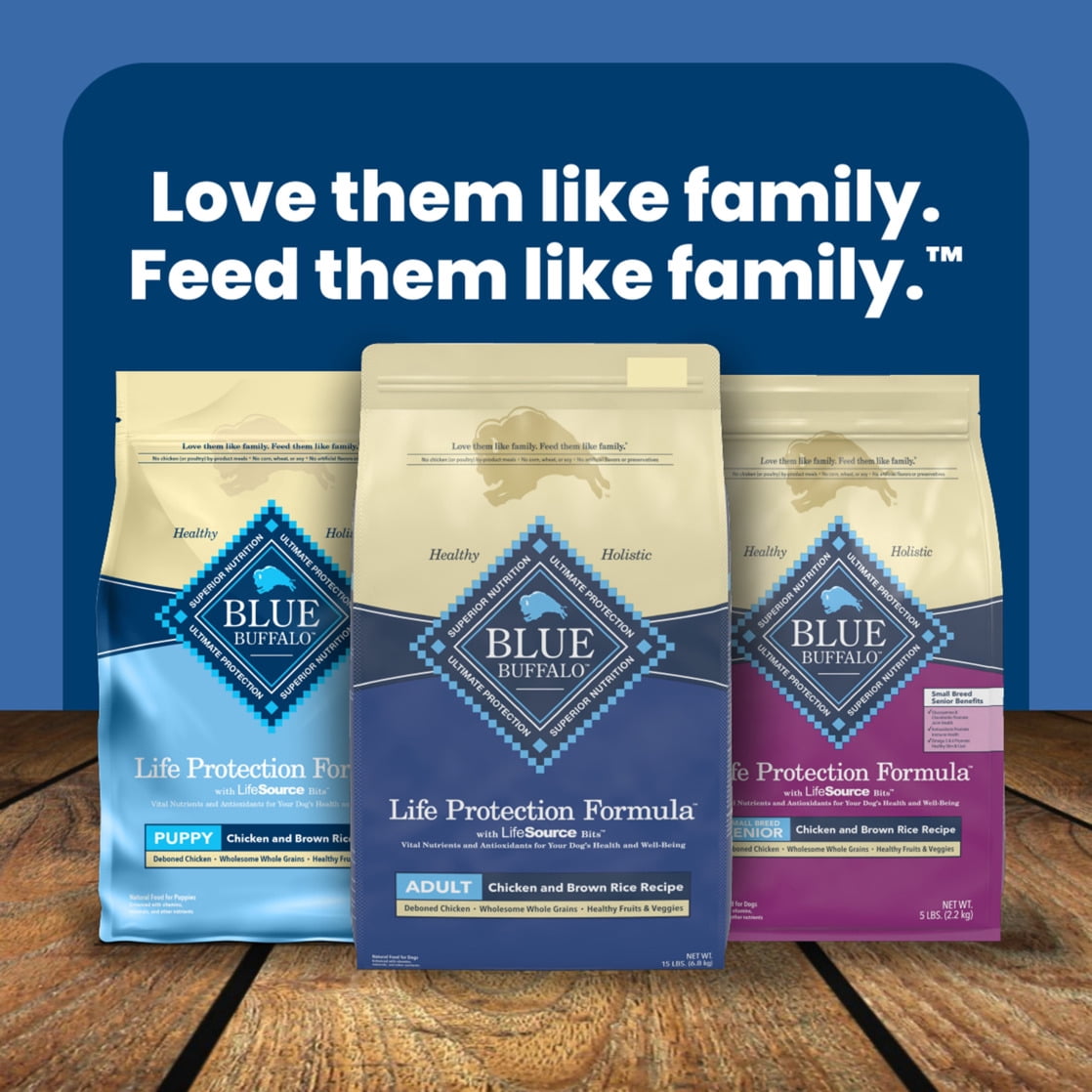 Blue Buffalo Life Protection Formula Adult Dry Dog Food, Chicken & Brown Rice, 5 lbs.