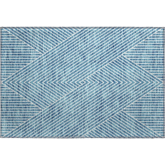 Dalyn Rugs Premium Machine Washable Mayfield AMF937 Teal 1'8" x 2'6" Rug