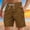 Coffee, variant on YHAJDS Mens Swim Trunks Solid Color Drawstring Pocket Mid Length Beach Shorts
