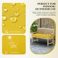 thumbnail image 2 of Indoor/Outdoor Bench Cushion, Waterproof Patio Bench Seat Cushion with Non-Slip Bottom, Tufted Bench Cushions for Indoor/Outdoor Furniture, 54x16x4 inch, Yellow, 2 of 10