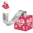 thumbnail image 4 of QIPOPIQ Valentine's Day Money Box For Cash Pull Money Box For Cash Gift With Greeting Card Valentine Surprise Money Roll Gift Box DIY Money Box, 4 of 6