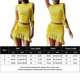 thumbnail image 2 of Vestido Falda Conjunto de 2 piezas para mujer Traje de fiesta ajustado con volantes de color sólido Kuymtek Amarillo T L para Mujer, 2 of 9