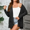 thumbnail image 2 of Posijego Women's Lightweight Cardigans Long Sleeve Open Front Casual Fall Cardigan Outwear with Pockets, 2 of 7