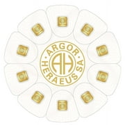 ARGOR-HERAEUS 10 x 1 gram Goldseed Argor Heraeus Gold Bar .9999 Fine (In Assay)