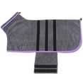 thumbnail image 2 of Dog Bathrobe Towel Soft Super Absorbent Bath Robe Drying Moisture Pajamas For Dog New, 2 of 2