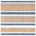 thumbnail image 2 of SAFAVIEH Calico Doroteja Striped Polyester Shag Area Rug, Taupe/Ivory, 6'7" x 6'7" Square, 2 of 8