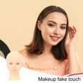 thumbnail image 3 of Visland Professional Female Mannequin Head for Makeup Practice Bald Manikin Head with Good Display Effect for Makeup Training Eyelash Extensions And Wig Display, 3 of 8