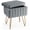 Gray, variant on Soft cushion storage stool, modern-style makeup stool, adjustable and non-slip, suitable for bedrooms, offices, and entrance areas.