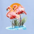 thumbnail image 2 of Wild Bobby, Flamingo Love Print, Animal Lover, Front and Back Men Graphic Tee, Light Blue, Large, 2 of 4