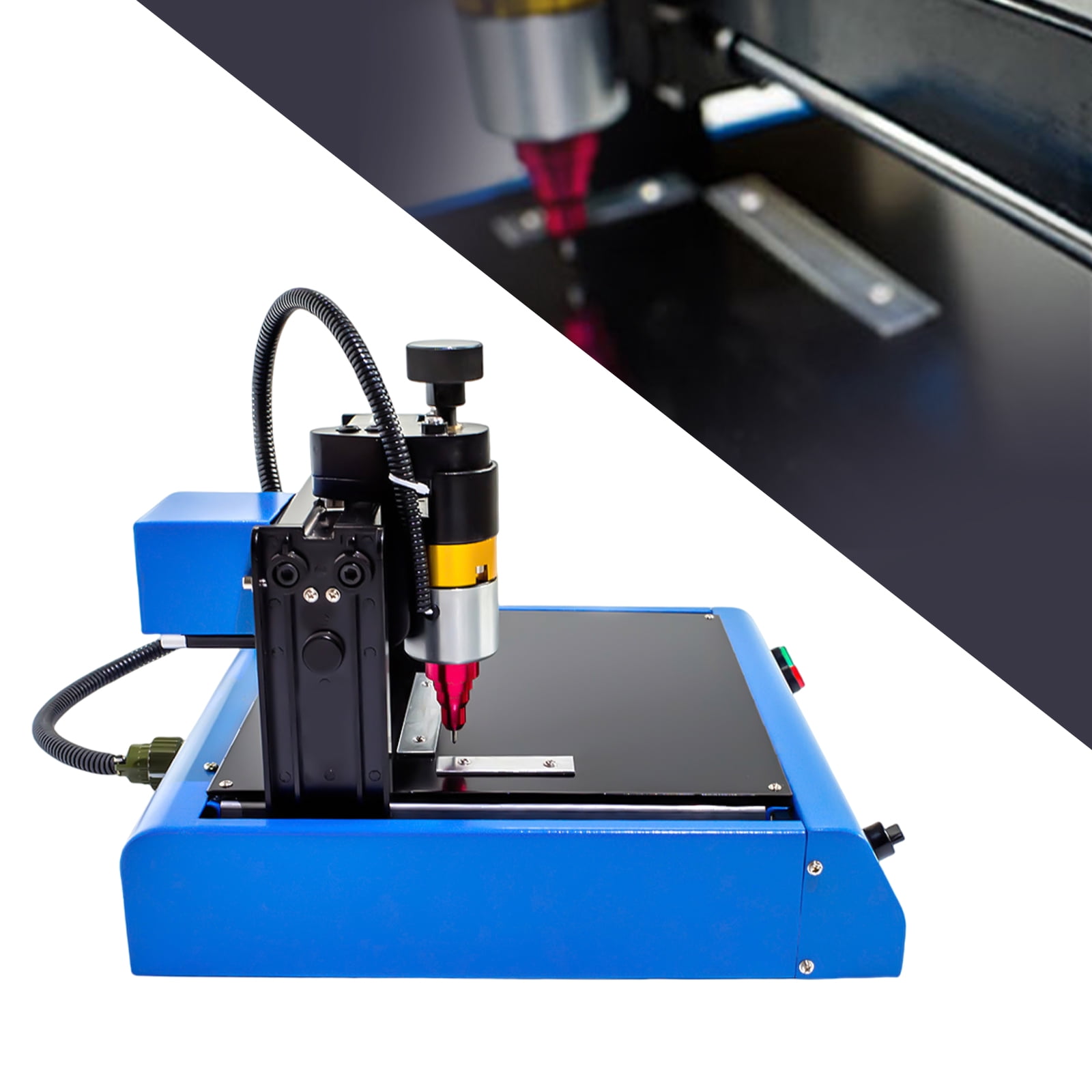 Electric Metal Marking Machine - Fast, Precise, Low Noise, 400W, Suitable for Aluminum, Stainless Steel, Copper & Iron – Wide Compatibility, Adjustable Marking Depth & Speed