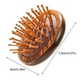 thumbnail image 6 of Oiur Sandalwood Scalp Massage Comb with Ergonomic Handle Round Head Teeth Anti-static Hair Growth Men Women Wooden Head Massager Brush,A, 6 of 8