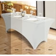 thumbnail image 4 of Mantel Utopia Kitchen Spandex Paquete de 2 [120x75x75 cm, Blanco], 4 of 9