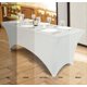 thumbnail image 4 of Mantel Utopia Kitchen Spandex, paquete de 2 unidades [2,4 x 0,76 x 0,76 m, blanco], 4 of 9