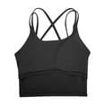 thumbnail image 7 of LELINTA Women Crop Tops Sports Bras Mesh Longline Fitness Camisole Yoga Workout Running Gym Pad Shirt with Removable Cups, 7 of 7