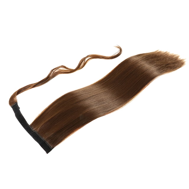 Peluca de cola de caballo de moda europea y estadounidense, peluca de cola de caballo con correa, cabello largo y liso para mujer.