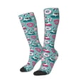 thumbnail image 2 of Balery Swimming Bulldog Printed Novelty Socks Men's Women's Crew Socks Sports Socks Knee High Socks Cotton Socks Quirky and Cool Socks, 2 of 9