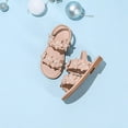 thumbnail image 6 of Gubotare Little Girl Sandals Girls Sandals with Adjustable Buckle Comfort Water Sandals for Kids Lightweight Soft Slide Sandal Walking Open Toes Flat Shoes Size 1 (Beige,Big Kids 1), 6 of 6