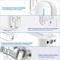 thumbnail image 4 of BRILLAR Dispensador de jabón automático de pared sin contacto - 350 ml (blanco), 4 of 5
