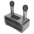thumbnail image 2 of Powerful  Karaoke Machine, Support Multiple Playback Modes Portable Karaoke Speaker System Silver Black  For Lecture     For Party , 2 of 8