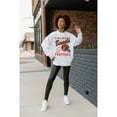 thumbnail image 4 of Women's Gameday Couture  Ash Cincinnati Bengals Home Turf Oversized Premium Fleece Pullover Sweatshirt, 4 of 4