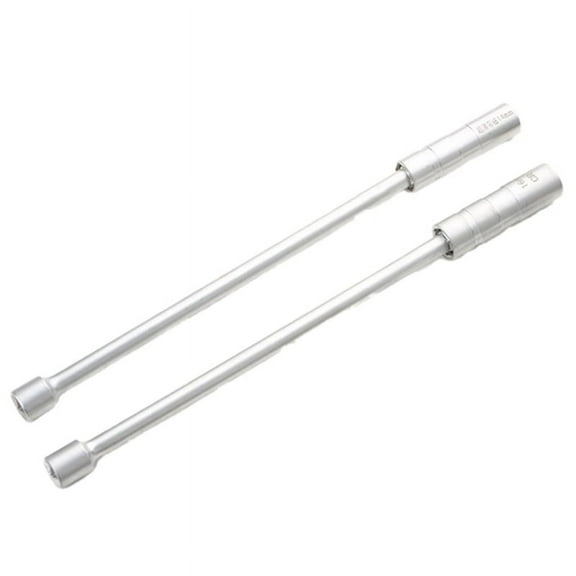 2pcs 14mm 16mm Magnet Removal Tool Wrench Sleeve 3/8inch 12-Point Swivel Candle Key Socket Kit L