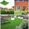 thumbnail image 6 of Fas Home Artificial Grass Turf 3FTX8FT, 1.38" Pile Height Realistic Synthetic Grass, Drainage Holes Indoor Outdoor Pet Faux Grass Astro Rug Carpet for Garden Backyard Patio Balcony, 6 of 6
