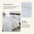 thumbnail image 3 of 7 Pieces Pinch-Pleated Comforter Set, White Full Size, 3 of 6