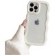 thumbnail image 1 of Compatible with iPhone 15 Pro Case,Transparent Cute Curly Simple Wave Case Aesthetic Design Bumper for Girls Women Soft TPU Protective Case -White, 1 of 4