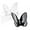 White+black, variant on Butterfly Decorations Crystal Figurines:2PCS Flying Butterfly Figurine,Glass Butterfly Ornament Statue,Wedding Home Office Decorations,Animal Collectible Gift (Iridescent*2)