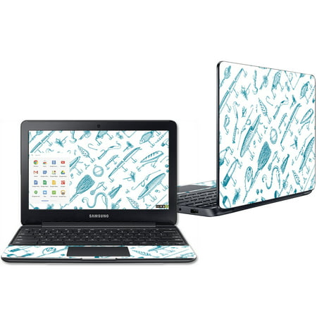 Skin Decal Wrap For Samsung Chromebook 3 11 6 Teal Lures - how to make roblox decals on chromebook