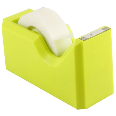 JAM Paper Colorful Desk Tape Dispenser, Lime Green, 1/Pack