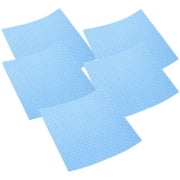 Wood Fiber Cloths Rag Reusable Paperless Towel Dish Towels Kitchen Absorbent Tissue Water 5 Pcs